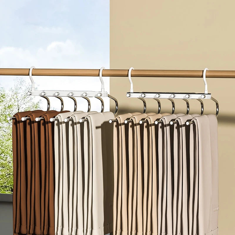 Lots de 2 cintres à pantalons à 6 positions