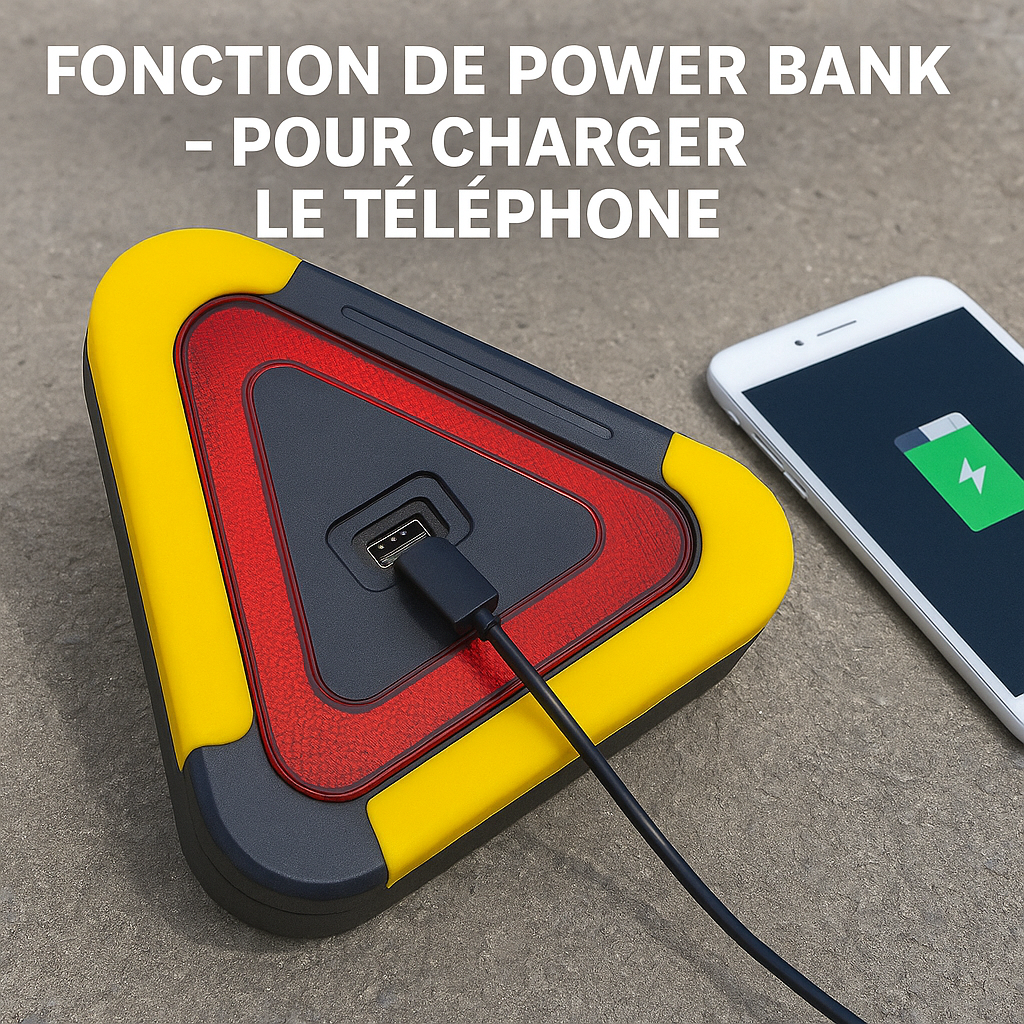 Triangle d’Avertissement Solaire 3 en 1