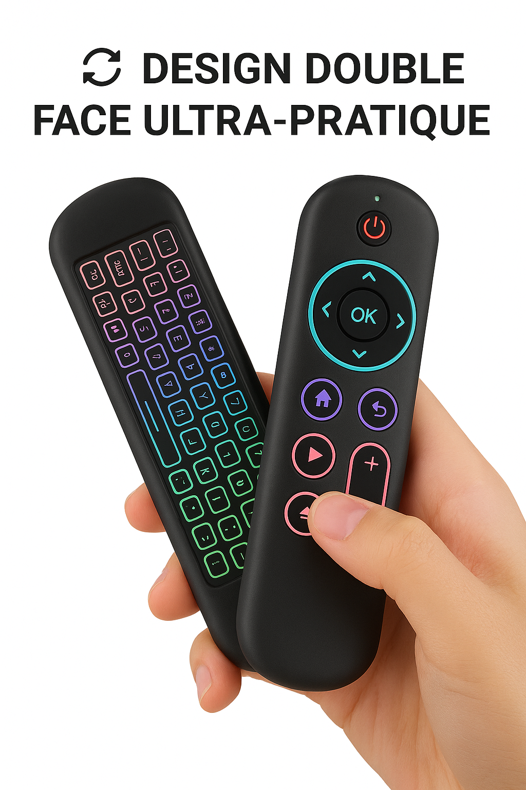 Télécommande Sans Fil Intelligente avec Clavier Rétroéclairé